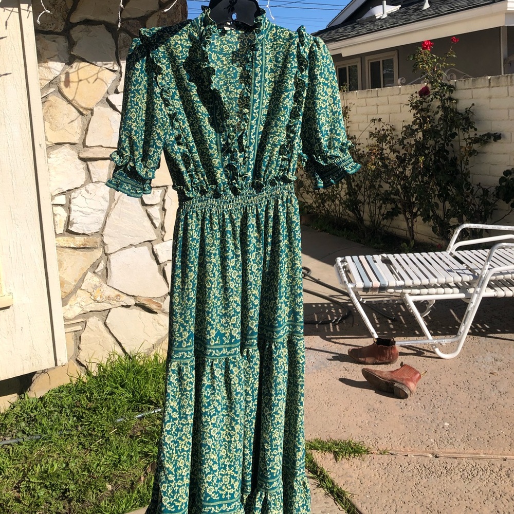 Beautiful green Maxi Dress XS